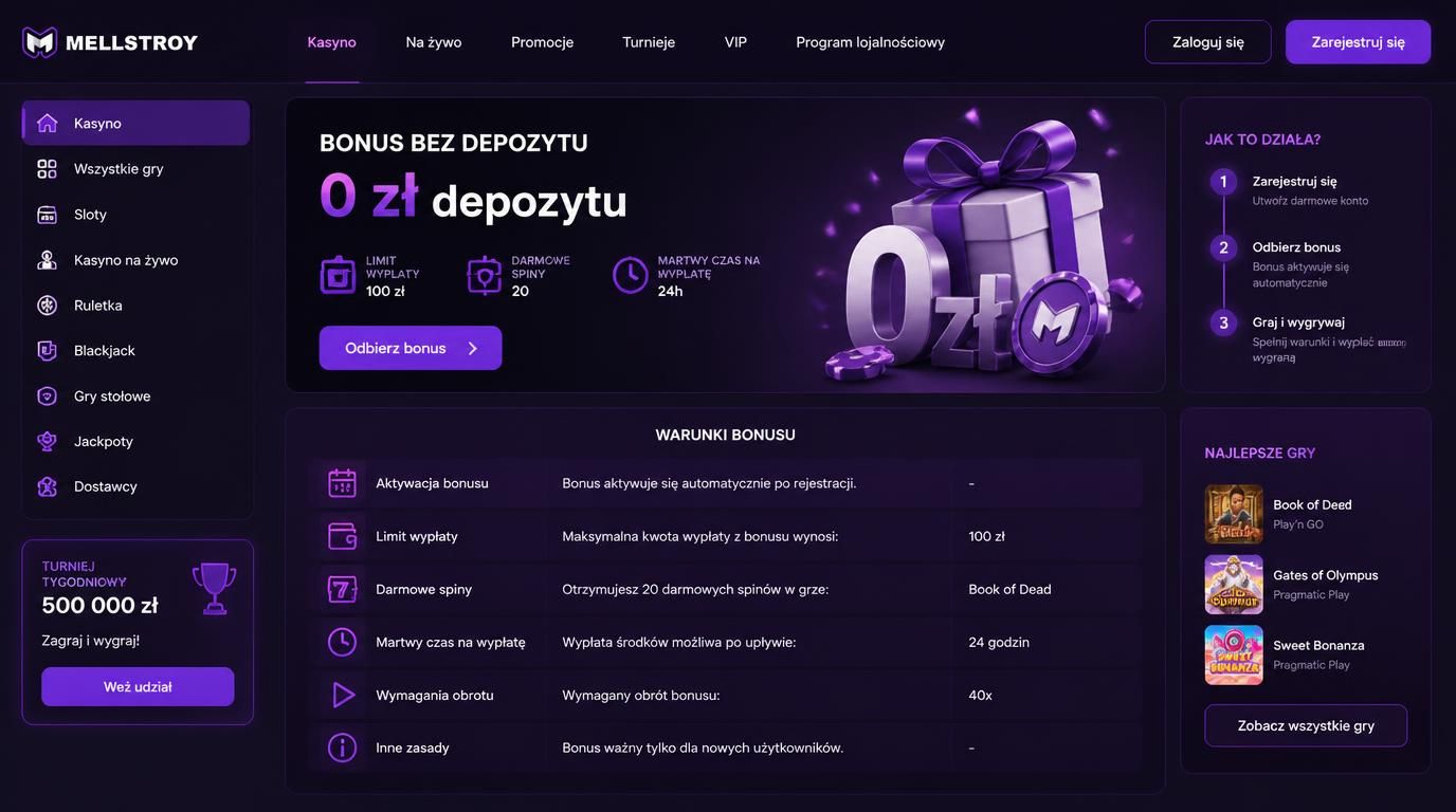 bonus bez depozytu – warunki wypłaty